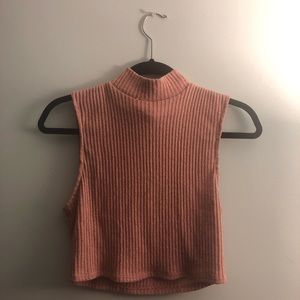 Silence & Noise Cropped Mock Neck Tank